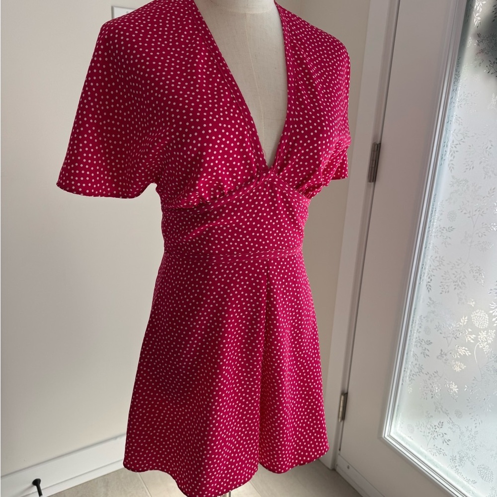 Zara Red and White Polka Dot Dress - Picture 5 of 14